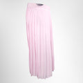 Burberry Pink Mariner Silk Lined Pleated Skirt – Pre-Owned Luxury Brand Apparel – Antonio & Co Side View 