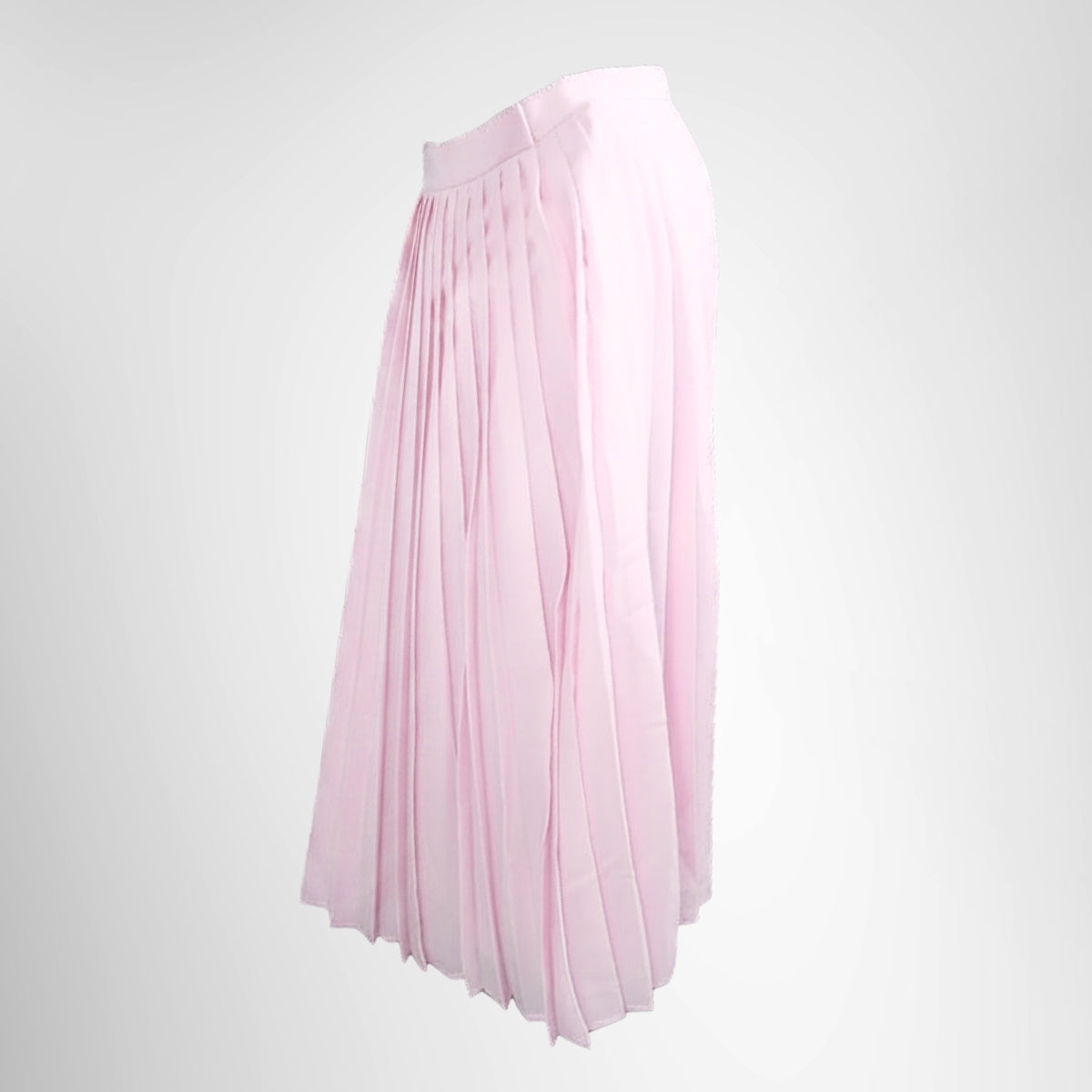 Burberry Pink Mariner Silk Lined Pleated Skirt – Pre-Owned Luxury Brand Apparel – Antonio & Co Side View 2