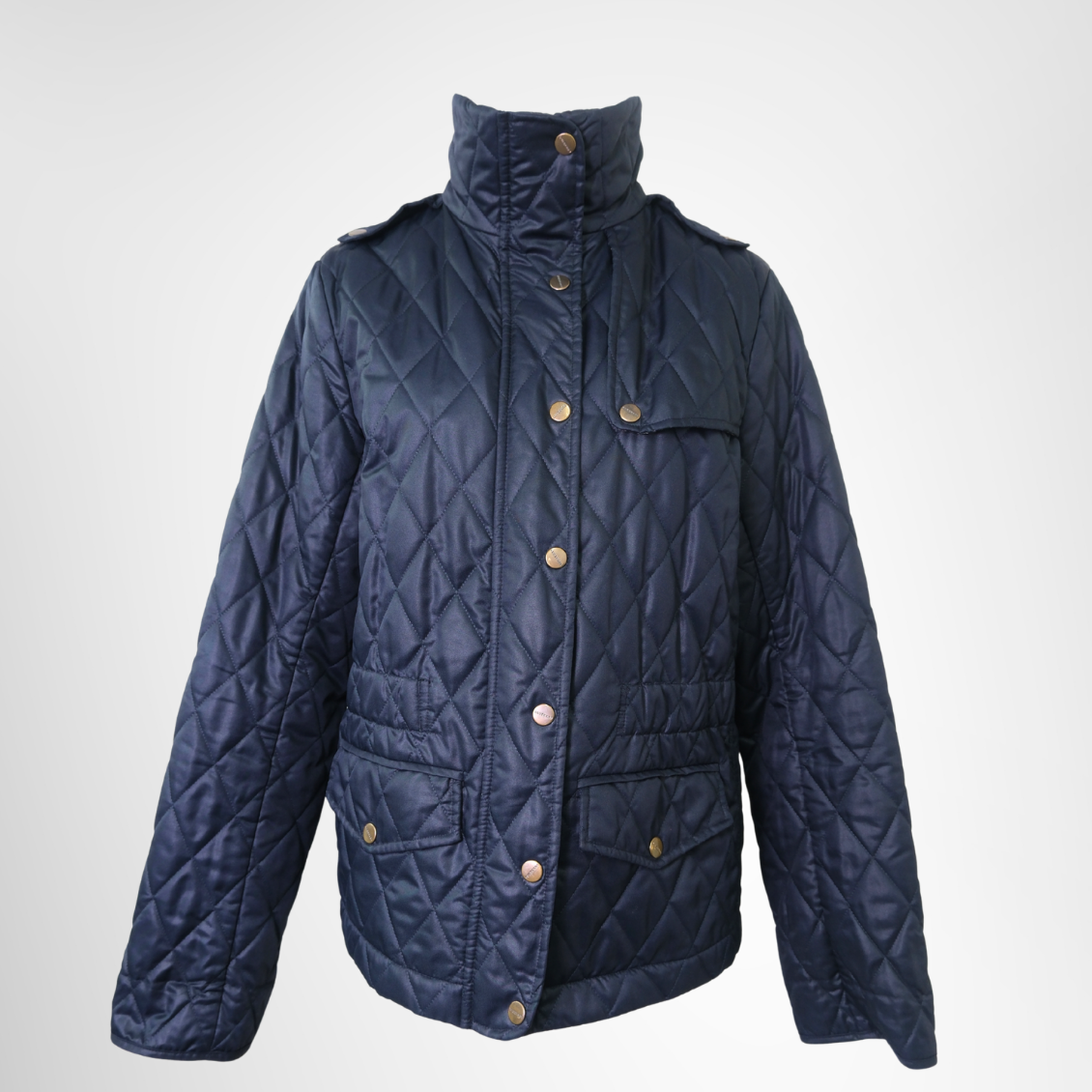 Quilted Jacket in Navy Blue