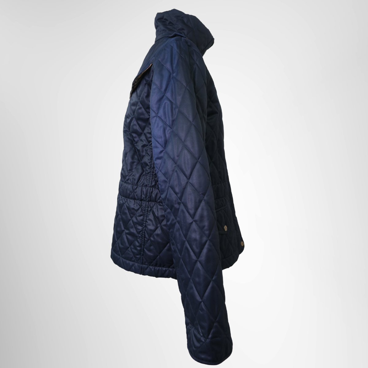 Quilted Jacket in Navy Blue
