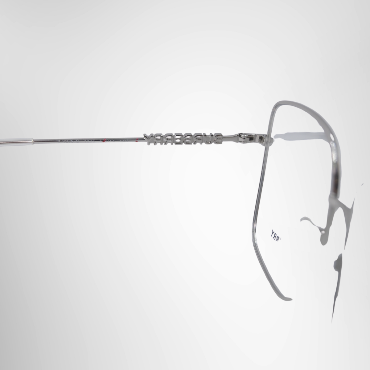 Burberry Quincy Prescription Glasses – Pre-Owned Luxury Brand Eyewear – Antonio & Co Left Interior View