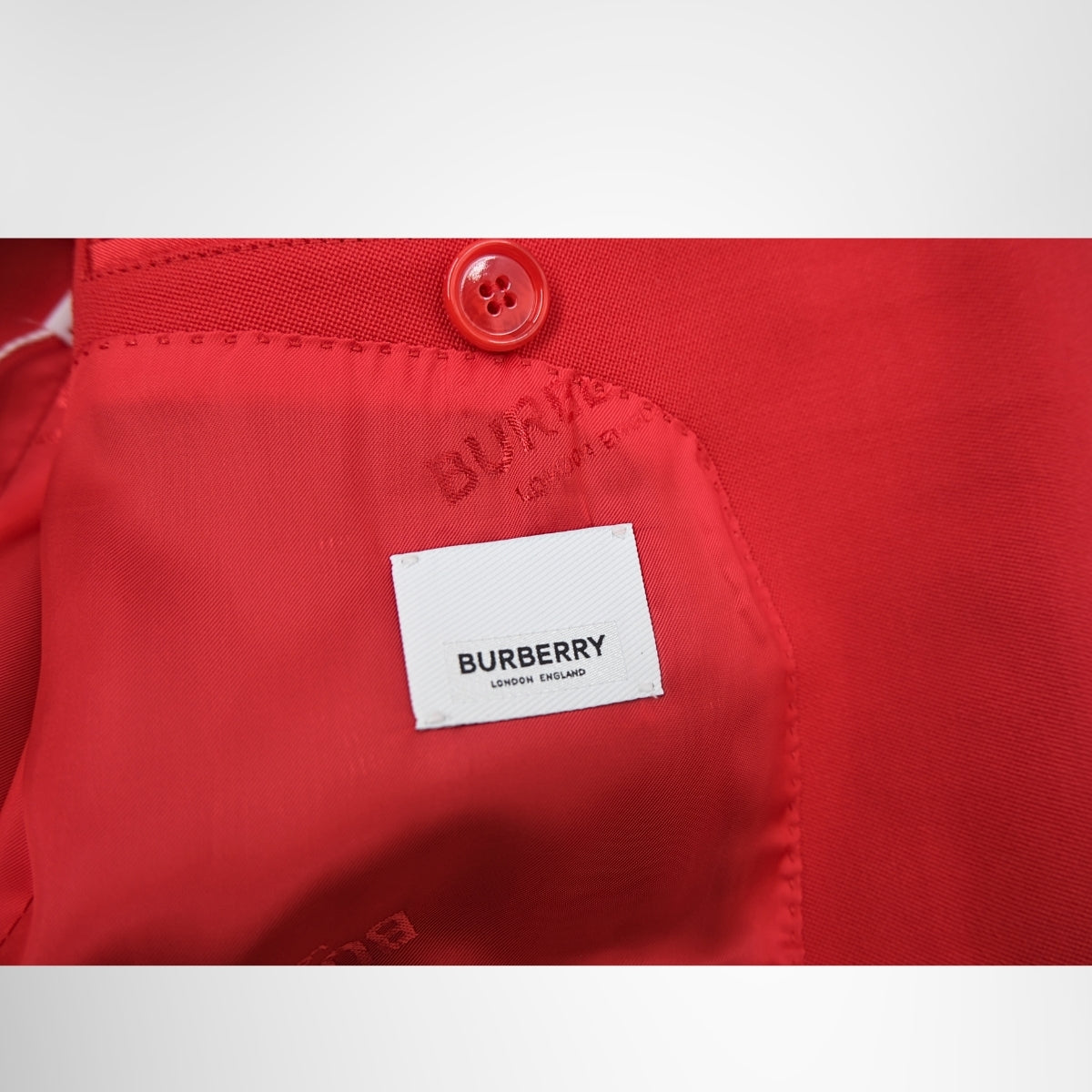 Burberry Red Jacket – Pre-Owned Luxury Brand Apparel – Antonio & Co Tag 2