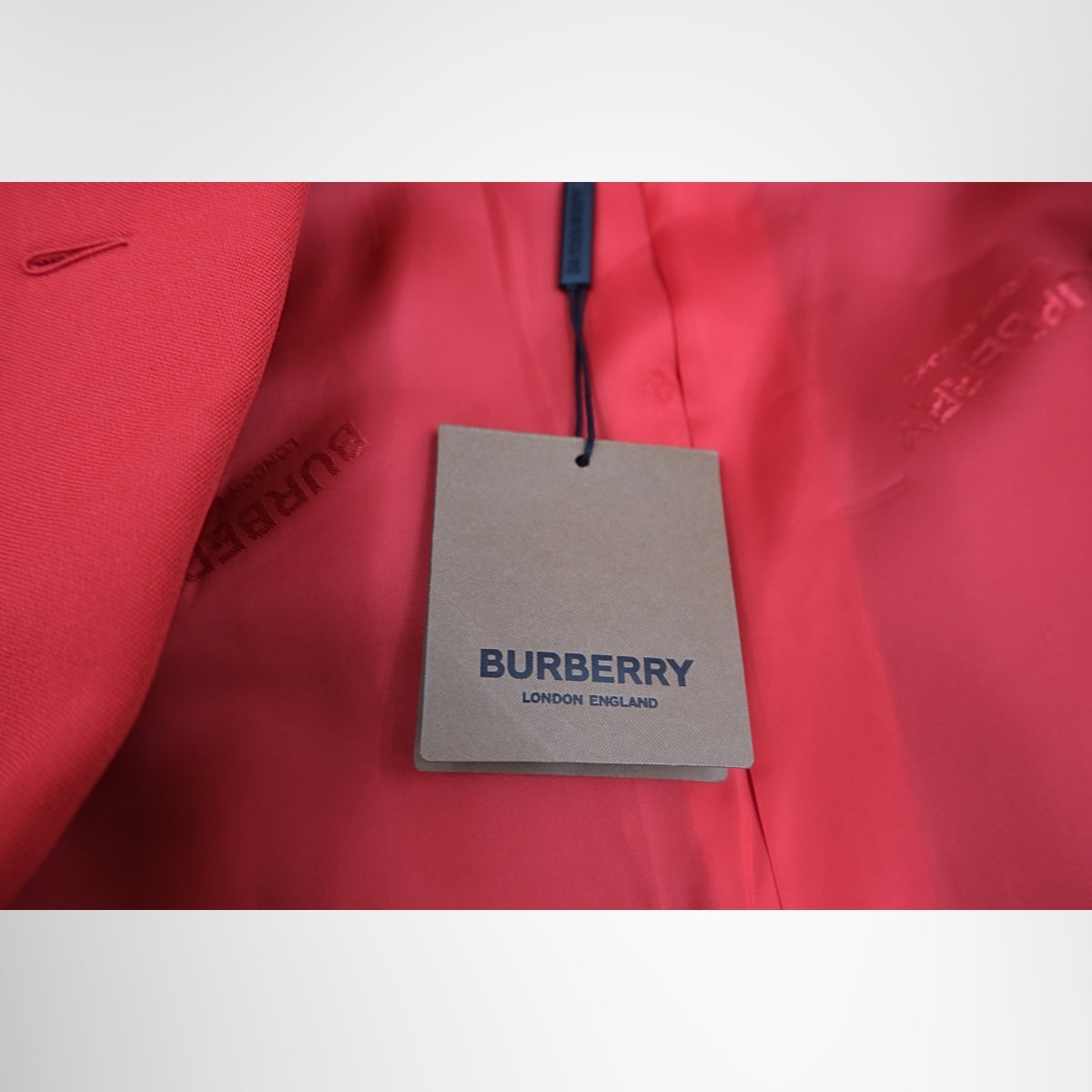 Burberry Red Jacket – Pre-Owned Luxury Brand Apparel – Antonio & Co Tag 3