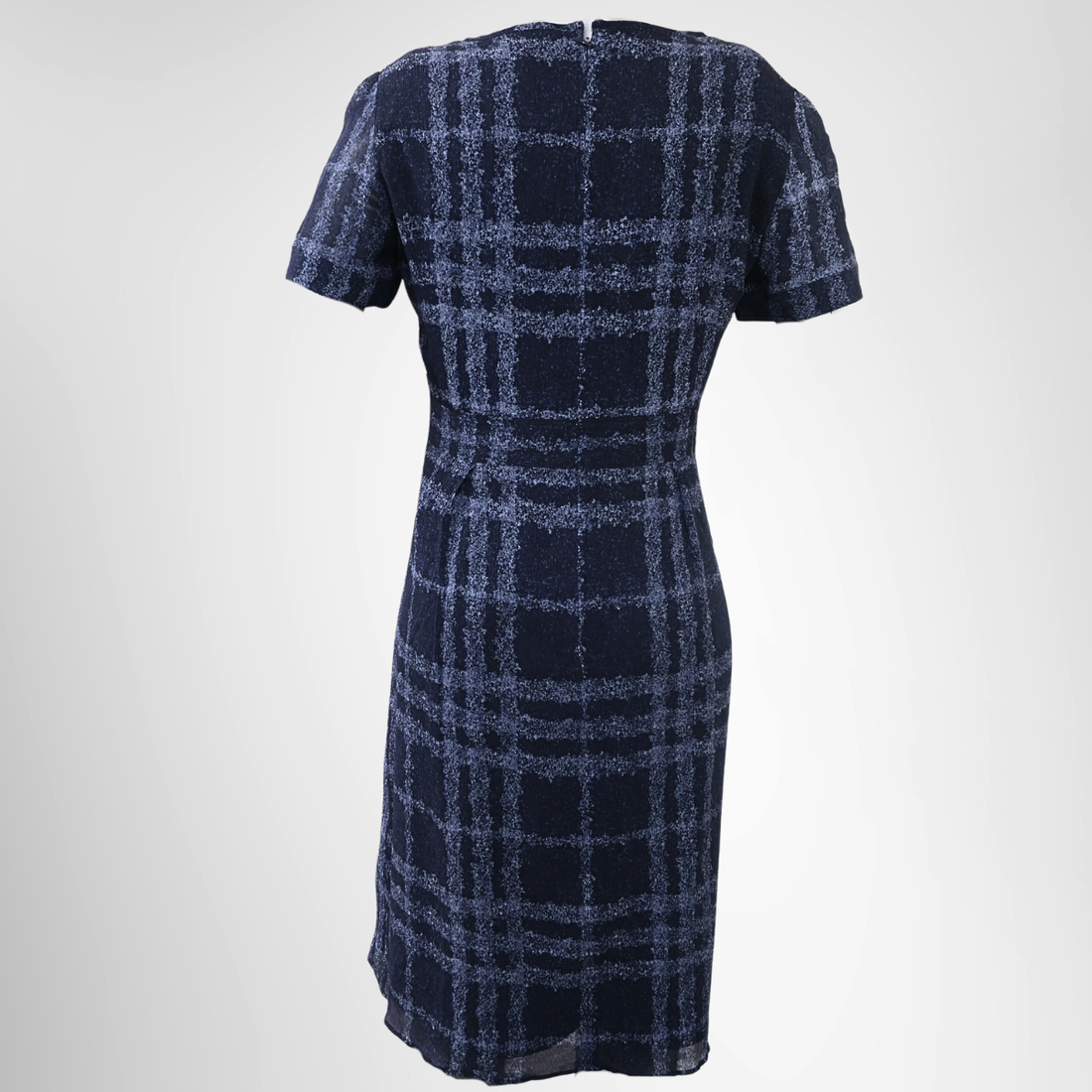 Burberry Short Sleeve Dress In Blue – Pre-Owned Luxury Brand Apparel – Antonio & Co Front Page