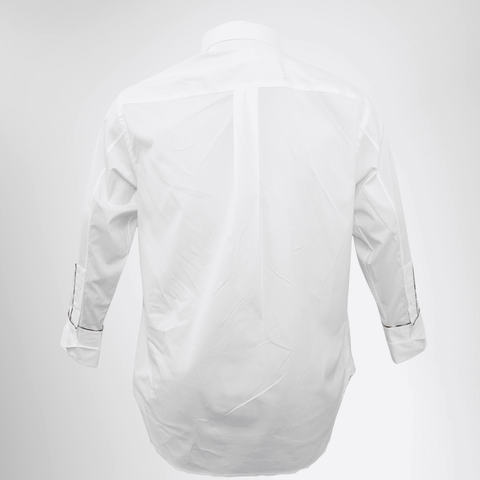  Burberry White Longsleeve – Pre-Owned Luxury Brand Apparel – Antonio & Co Back View