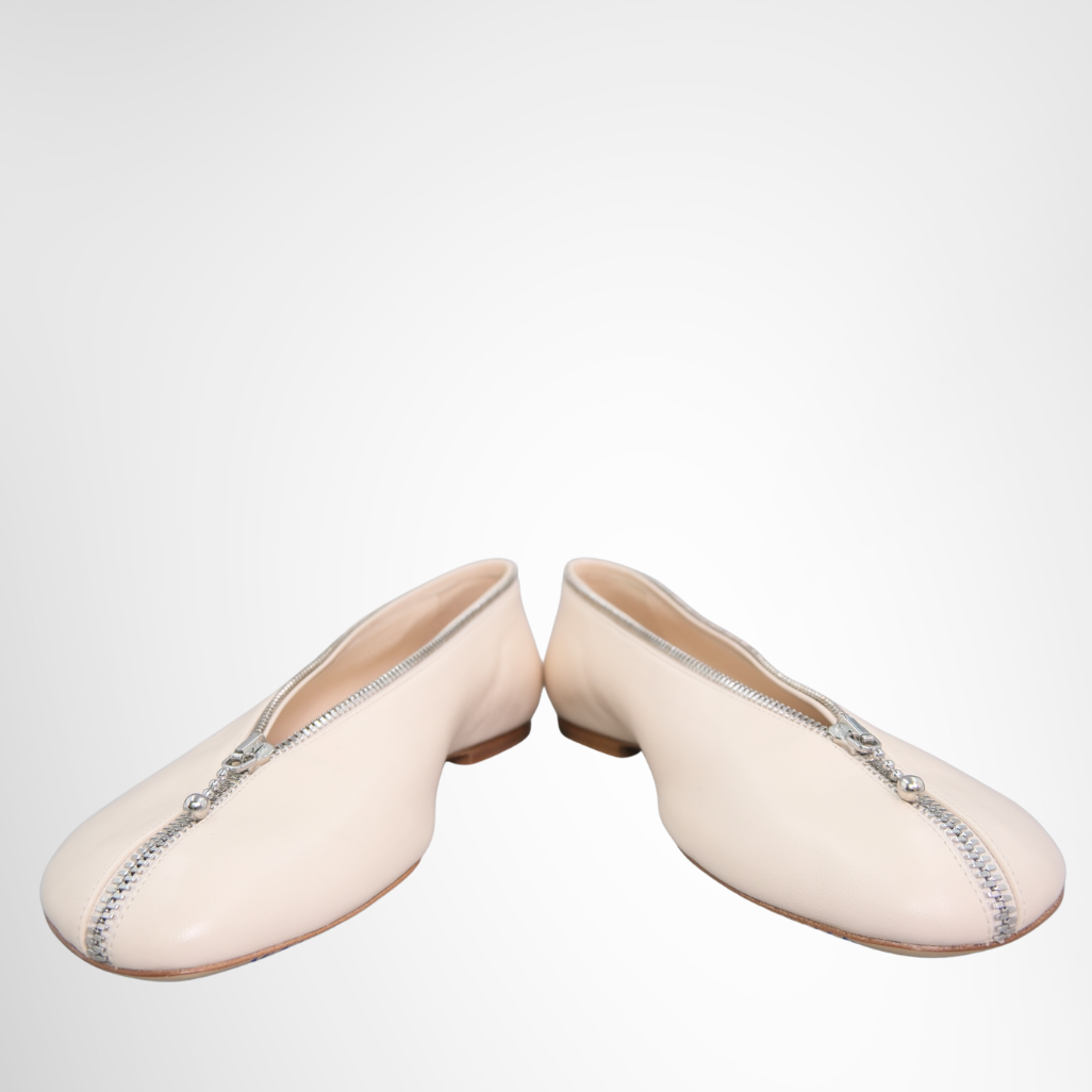 Beige Ballet Flats