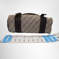 Burberry Blue Label Preowned Luxury Twin Buckle Flap Nova Check Messenger Shoulder Bag Bottom View - Antonio & Co.