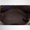 Burberry Blue Label Preowned Luxury Twin Buckle Flap Nova Check Messenger Shoulder Bag Inside View - Antonio & Co.