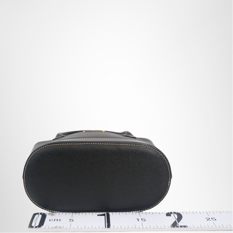 Burberry Nova Check Lined Leather Handbag – Black