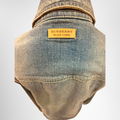 Burberry Preowned Luxury Black Label Denim Jacket Brand Tag Back View