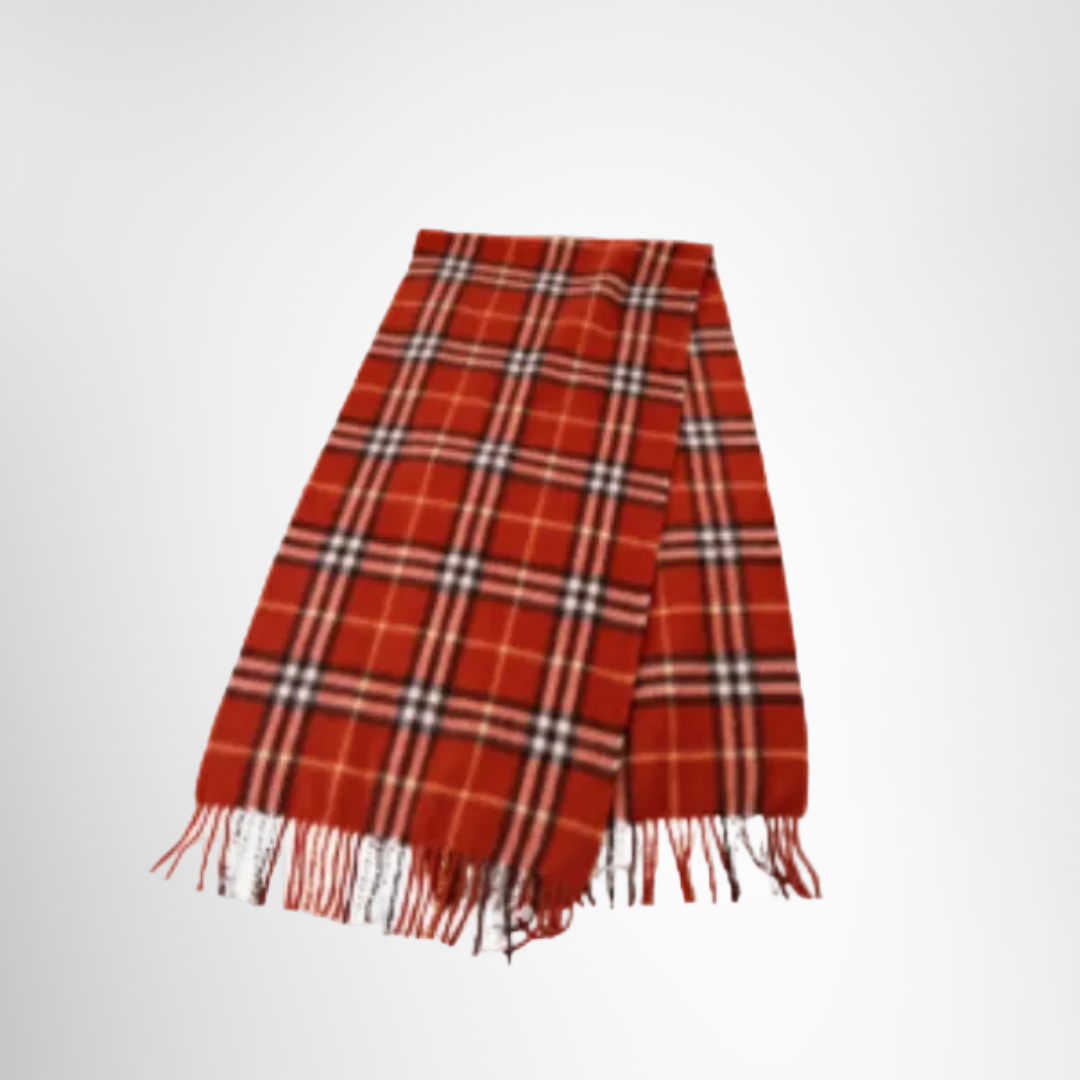 Burberry Preowned Luxury Checkered Scarf Front Page
