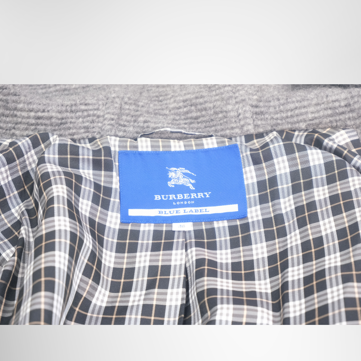 Burberry Preowned Luxury Duffle Coat – Size 38 Apparel Inside View Tag - Antonio & Co.