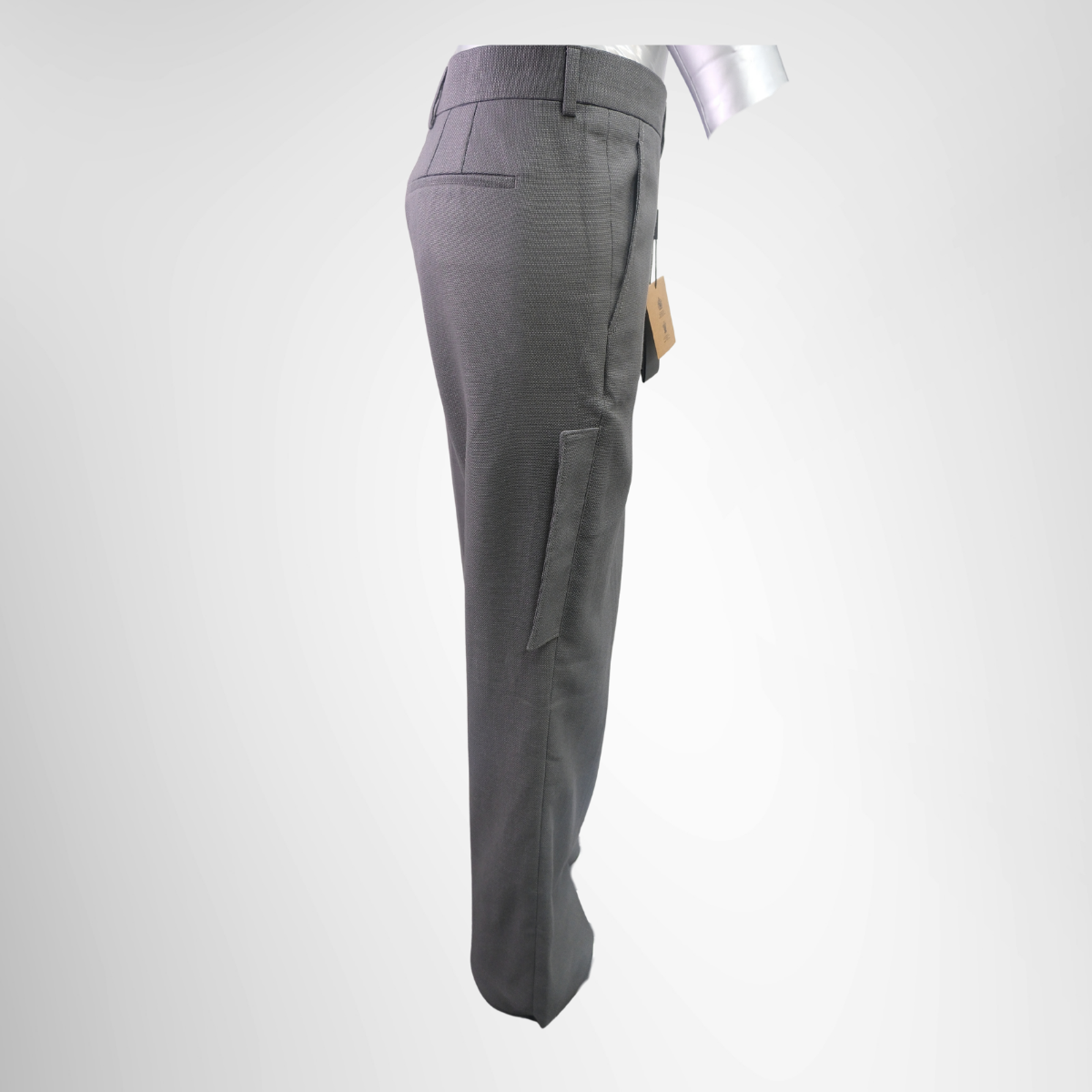Burberry Preowned Luxury Gray Pants Size 50 Apparel Side View - Antonio & Co.
