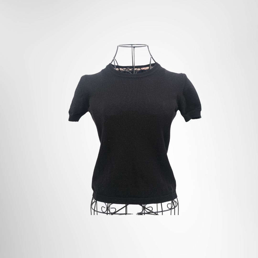 Burberry Preowned Luxury Knit Shirt Apparel Front View - Antonio & Co.