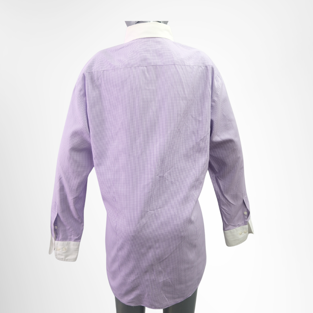 Burberry Preowned Luxury Long Sleeve Polo – Size 41 Apparel Back View - Antonio & Co.