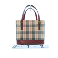 Burberry Preowned Luxury Nova Check Tote Bag Back View