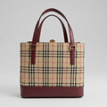 Burberry Preowned Luxury Nova Check Tote Bag Close up View