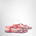 Burberry Preowned Luxury Sandals Red Jelly Sandal Side View