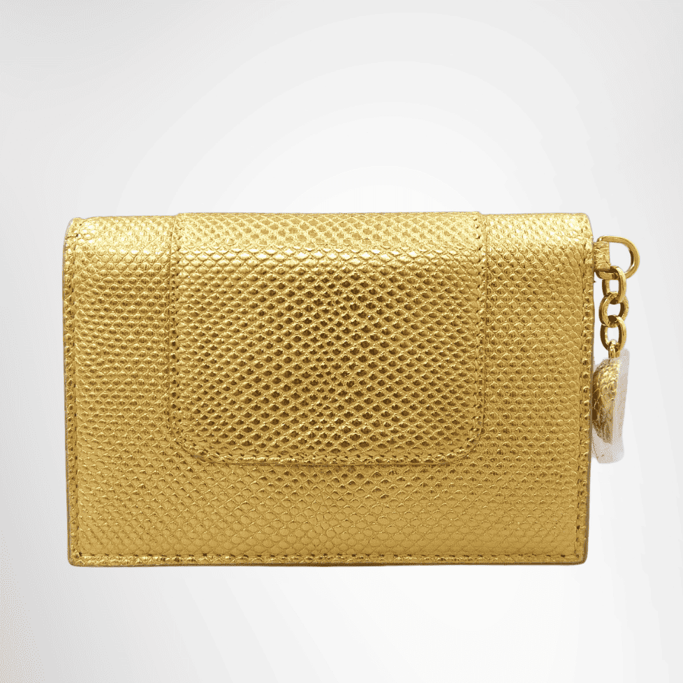 Bvlgari Serpenti Gold Card Case