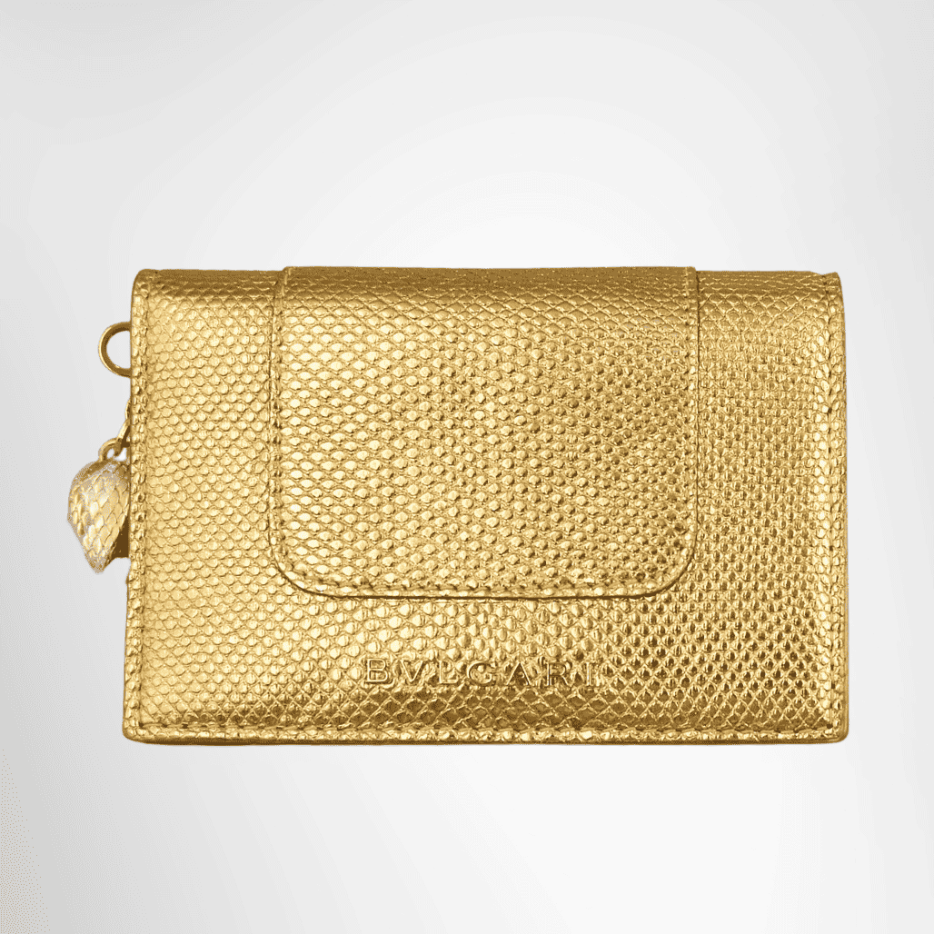Bvlgari Serpenti Gold Card Case