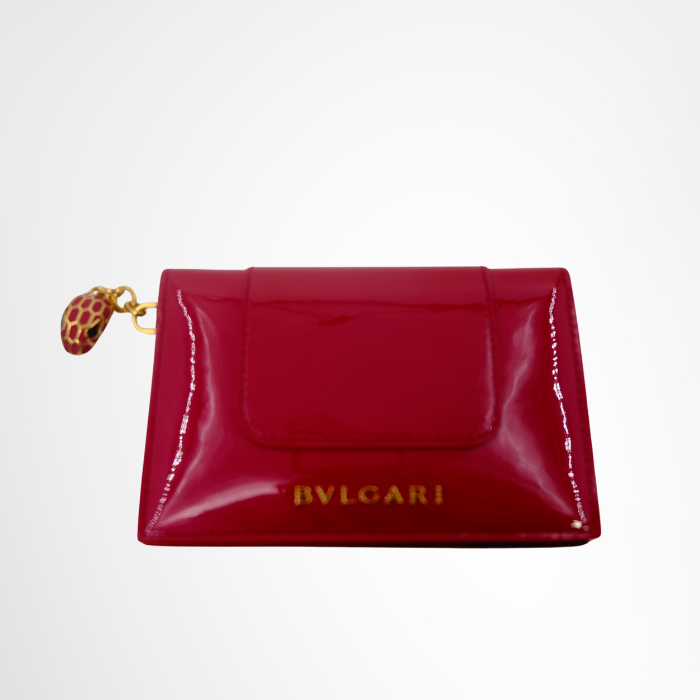 Bvlgari Preowned Luxury Serpenti Card Case Wallet Front Page - Antonio & Co.