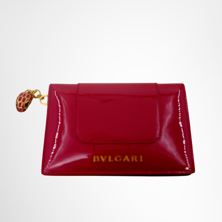 Bvlgari Preowned Luxury Serpenti Card Case Wallet Front Page - Antonio & Co.