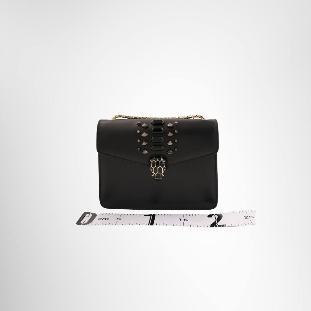 Bvlgari Preowned Luxury Serpenti Forever Shoulder Bag Front View
