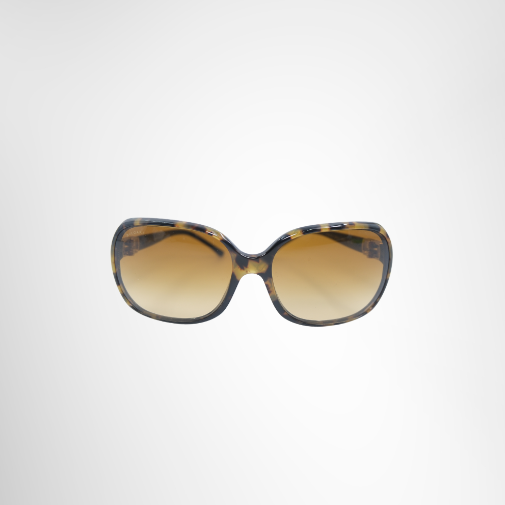 Bvlgari Preowned Luxury Tortoiseshell Pattern Gradient Sunglasses Front Page