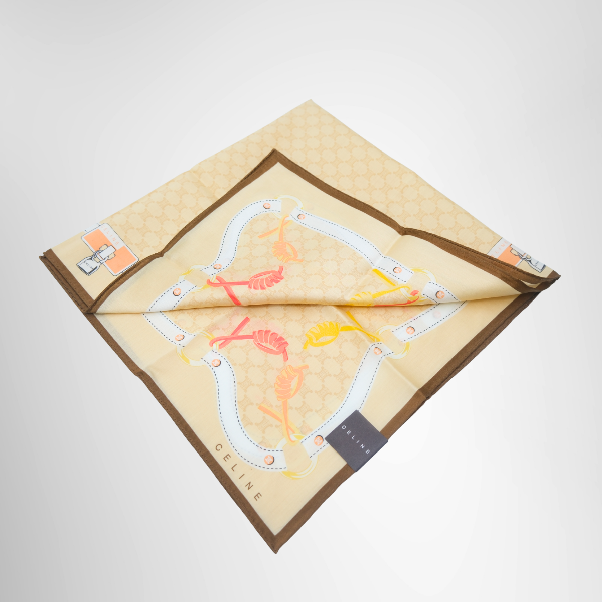 Celine Macadam Chain Belt & Flower Motif Silk Handkerchief – Pre-Owned Luxury Apparel – Antonio & Co Interior View