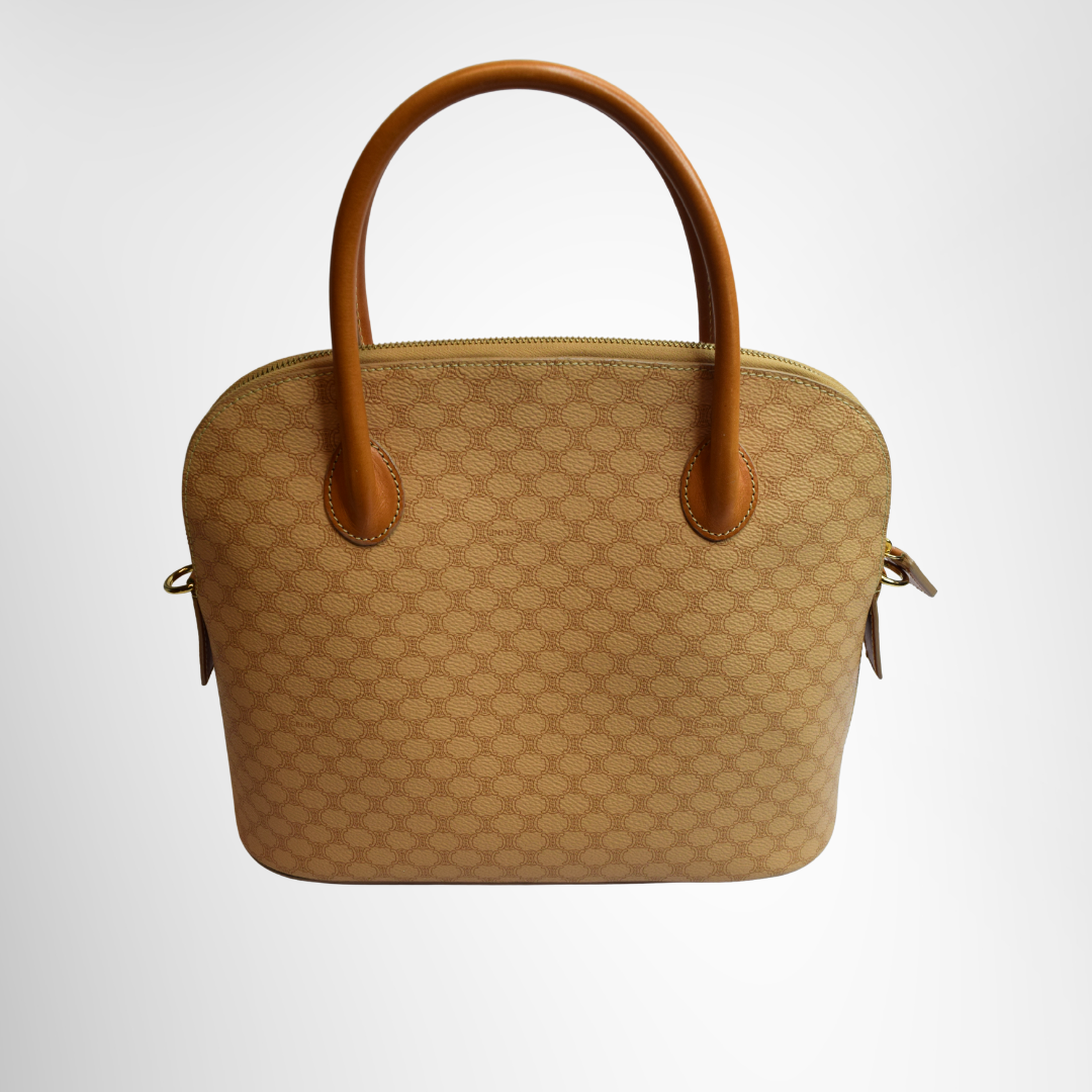 Celine Preowned Luxury Bag Macadam Monogram 2-way Shoulder Bag Bottom View