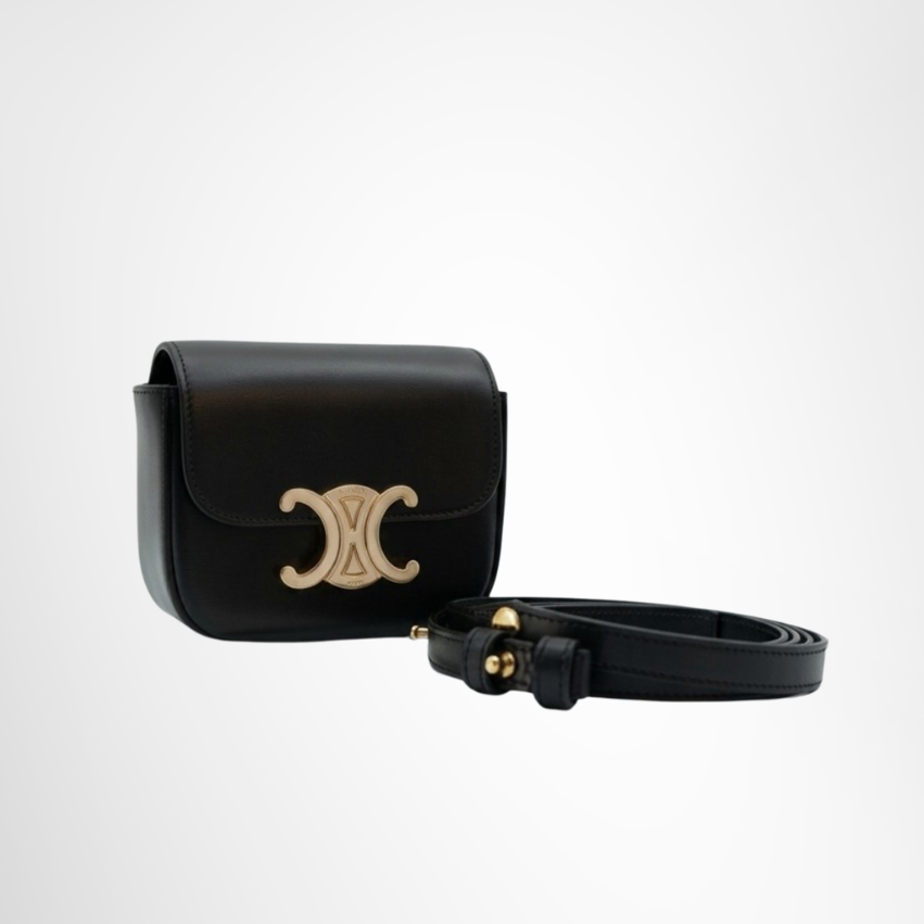Celine Preowned Luxury Mini Claude Bag With Strap Front Page