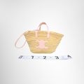 Celine Preowned Luxury Teen Triomphe Small Bucket Bag Front View With Strap