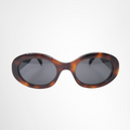 Celine Preowned Luxury Triomphe 01 Sunglasses in Tortoise Shell Acetate Front View - Antonio & Co.