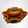 Celine Preowned Luxury Vintage Macadam Backpack Bag Inside View - Antonio & Co.