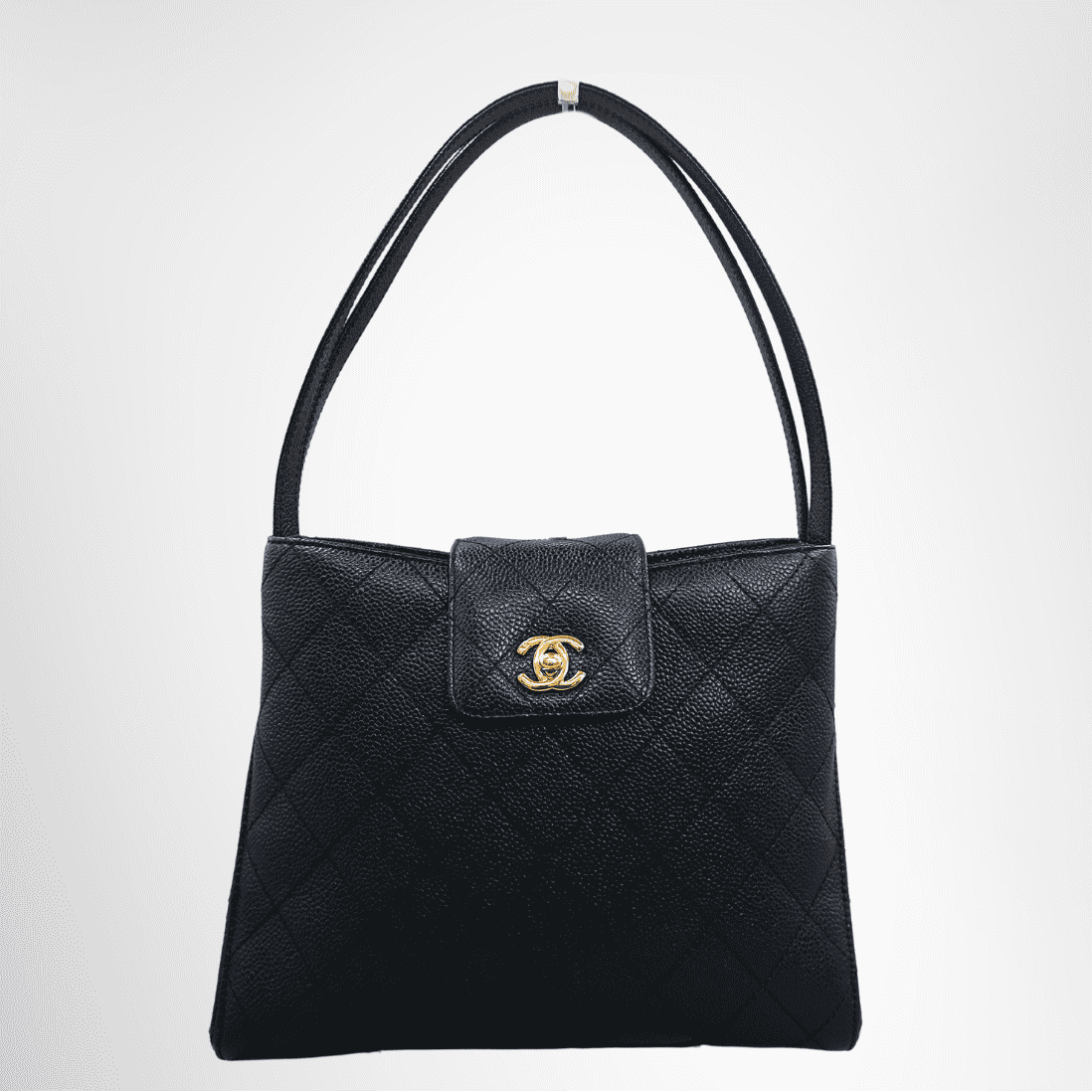 Chanel Bicolore Caviar Leather Tote Bag