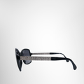 Chanel 5383 Polarized Square Black Sunglasses – Pre-Owned Luxury Eyewear – Antonio & Co –Exterior Side View