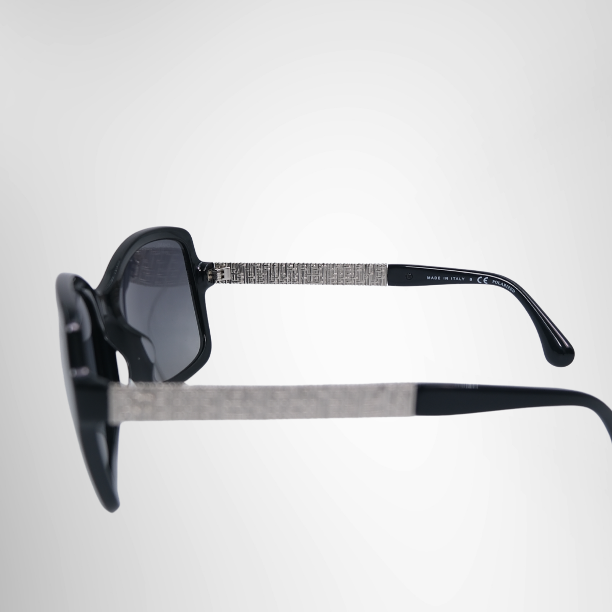Chanel 5383 Polarized Square Black Sunglasses – Pre-Owned Luxury Eyewear – Antonio & Co – Interior View 