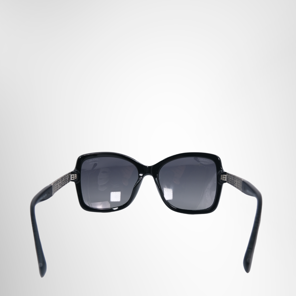 Chanel 5383 Polarized Square Black Sunglasses – Pre-Owned Luxury Eyewear – Antonio & Co – Interior View 