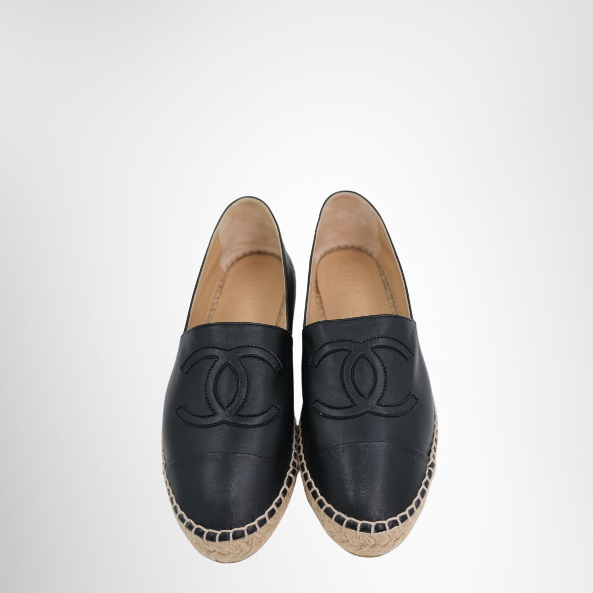 Chanel Black Espadrille – Pre-Owned Luxury Shoes – Antonio & Co – Front Page
