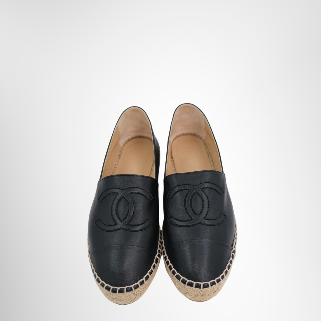 Chanel Black Espadrille – Pre-Owned Luxury Shoes – Antonio & Co – Front Page