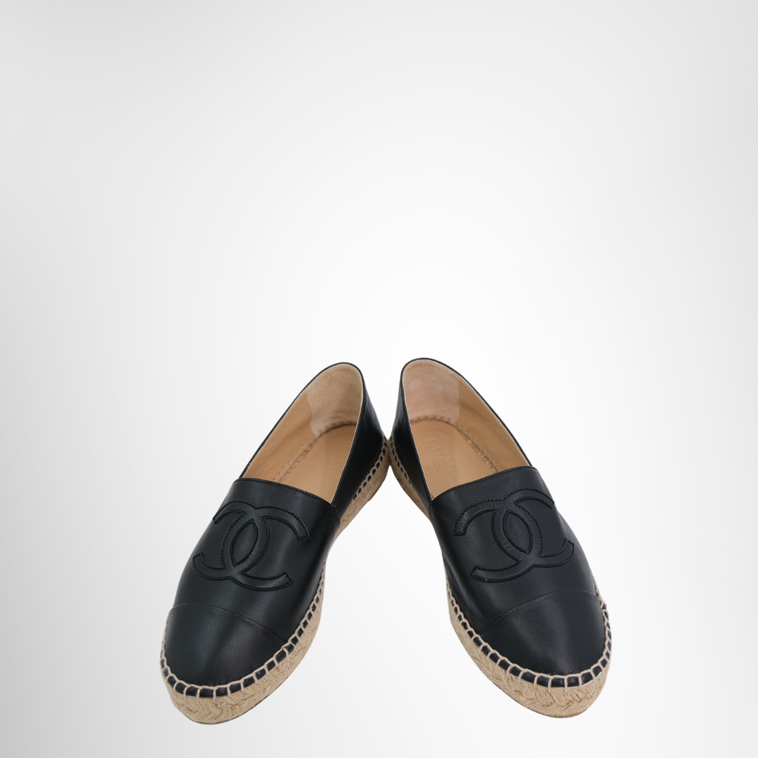 Chanel Black Espadrille – Pre-Owned Luxury Shoes – Antonio & Co – Front Page