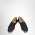 Chanel Black Espadrille – Pre-Owned Luxury Shoes – Antonio & Co – Front 2
