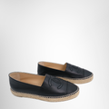 Chanel Black Espadrille – Pre-Owned Luxury Shoes – Antonio & Co – Side View