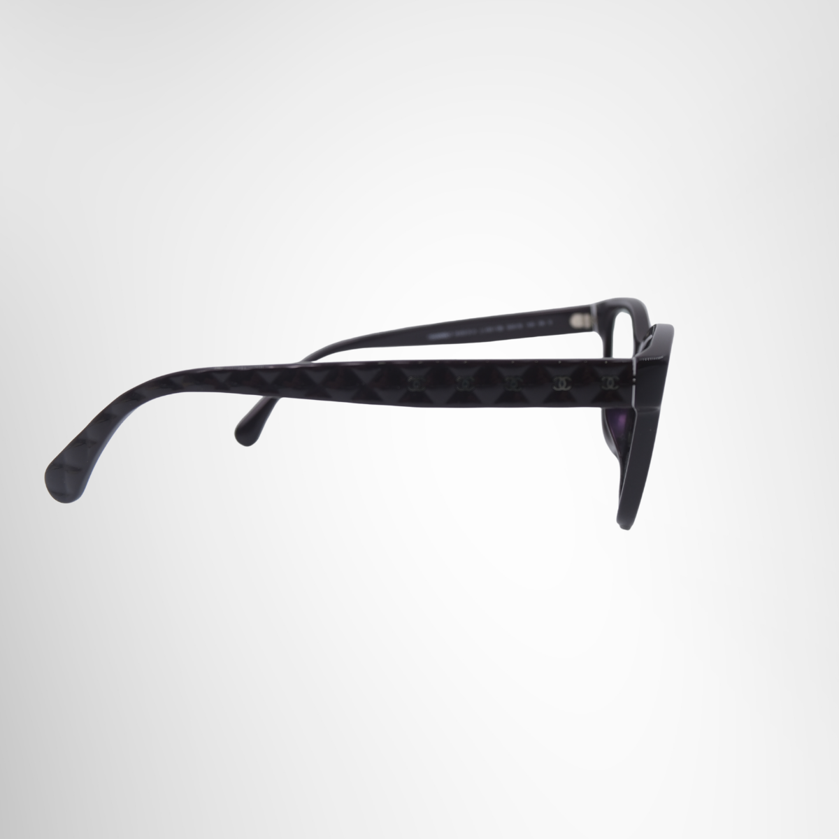 hanel Burgundy Square Prescription Glasses – Pre-Owned Luxury Brand Eyewear – Antonio & Co Exterior Side View