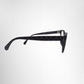 hanel Burgundy Square Prescription Glasses – Pre-Owned Luxury Brand Eyewear – Antonio & Co Exterior Side View