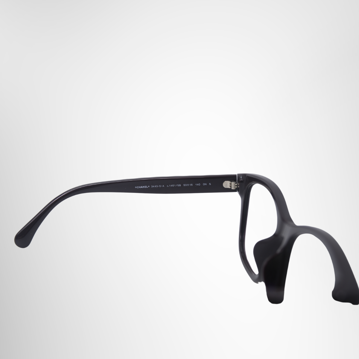 hanel Burgundy Square Prescription Glasses – Pre-Owned Luxury Brand Eyewear – Antonio & Co Left Interior VIew