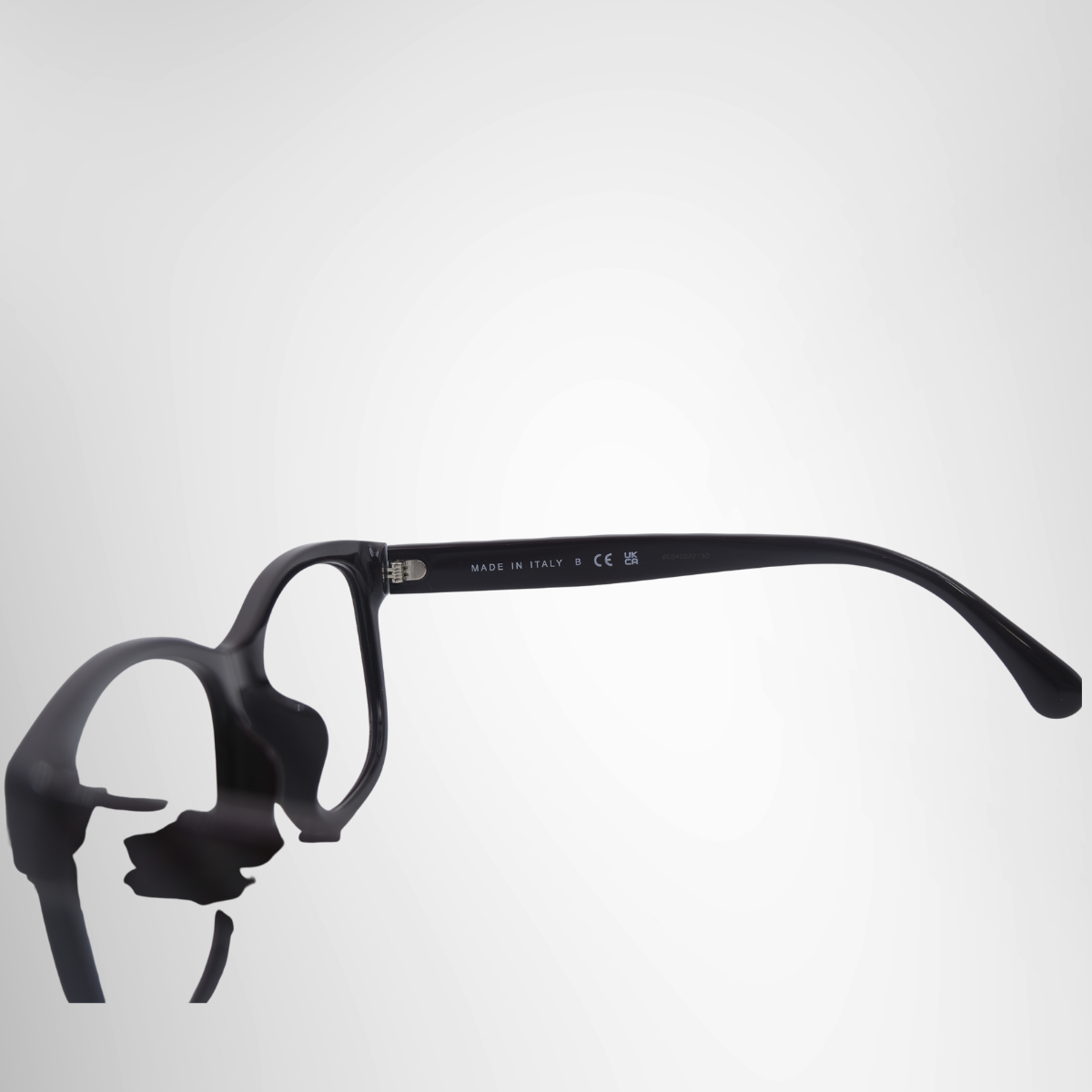 hanel Burgundy Square Prescription Glasses – Pre-Owned Luxury Brand Eyewear – Antonio & Co Right Interior VIew