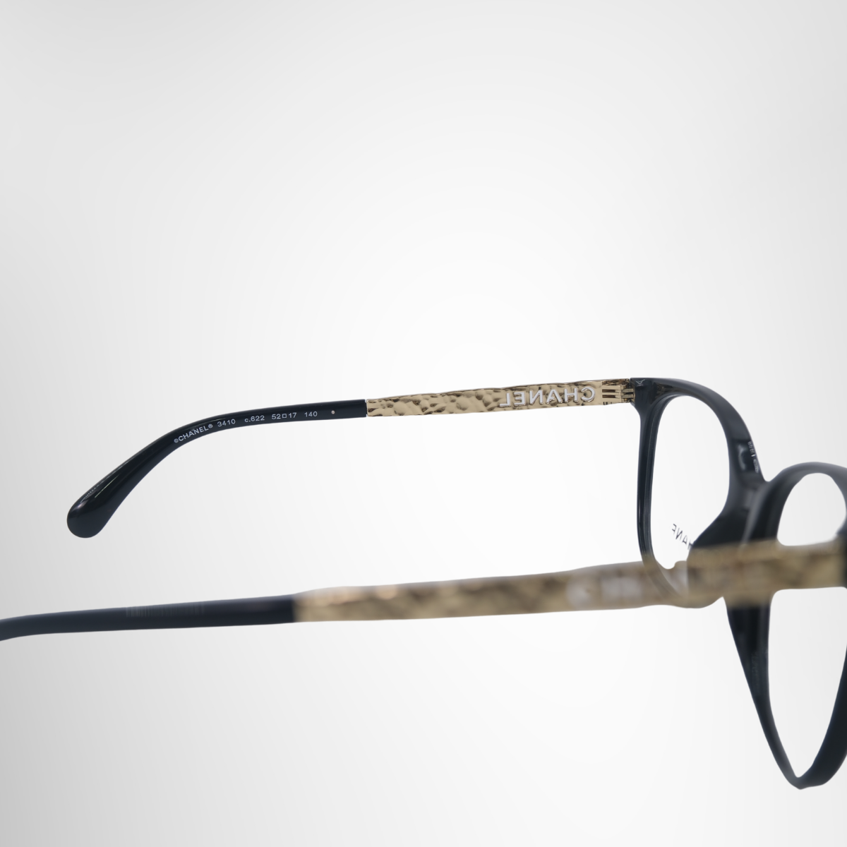 Chanel Cat Eye Prescription Glasses – Pre-Owned Luxury Brand Eyewear – Antonio & Co Left Interior View