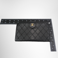 Chanel Classic Long Flap Wallet – Pre-Owned Luxury Brand Wallet – Antonio & Co –Measurement View 