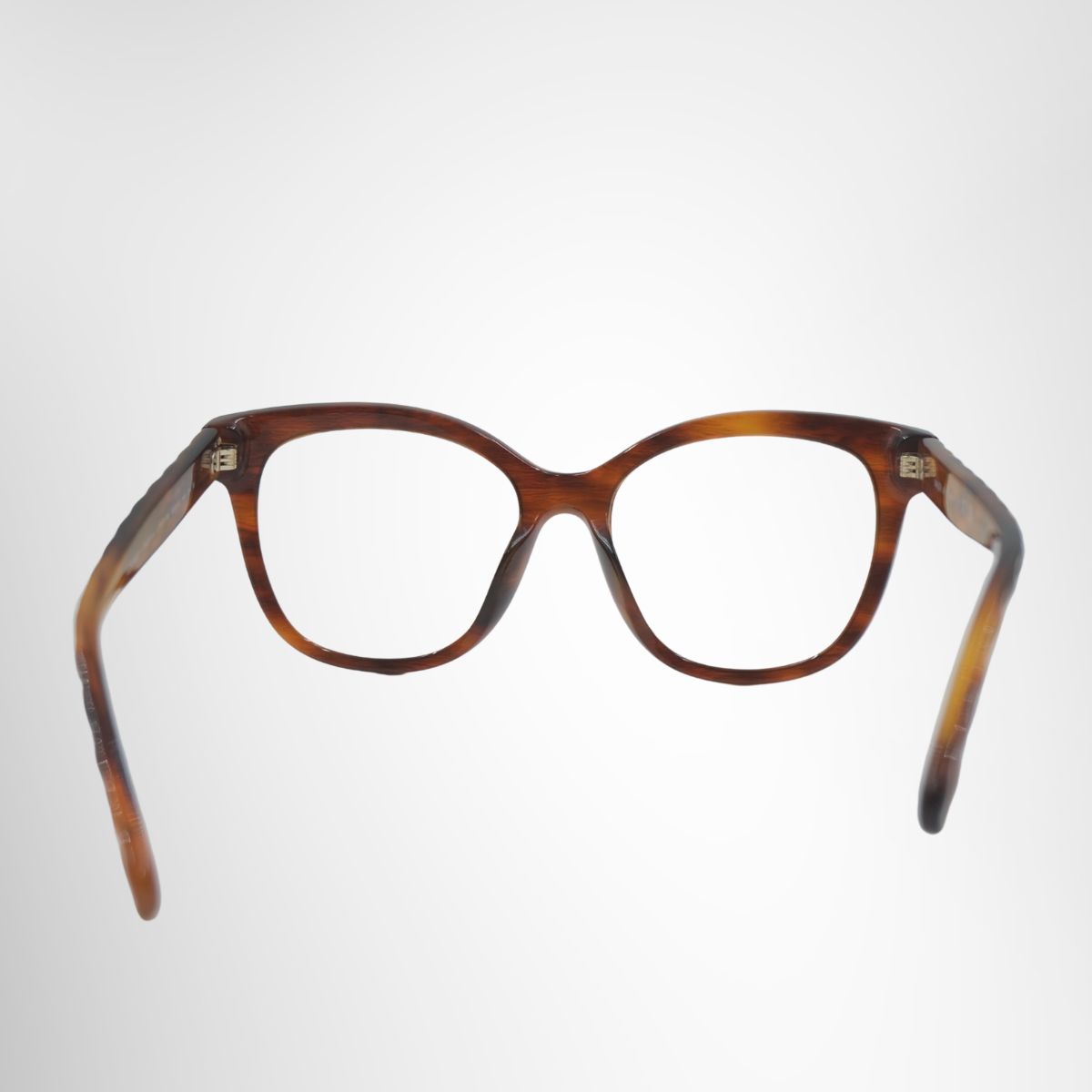 Chanel Dark Tortoise Butterfly Prescription Glasses – Pre-Owned Luxury Brand Eyewear – Antonio & Co Back View